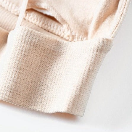 Tissu d'une bralette beige