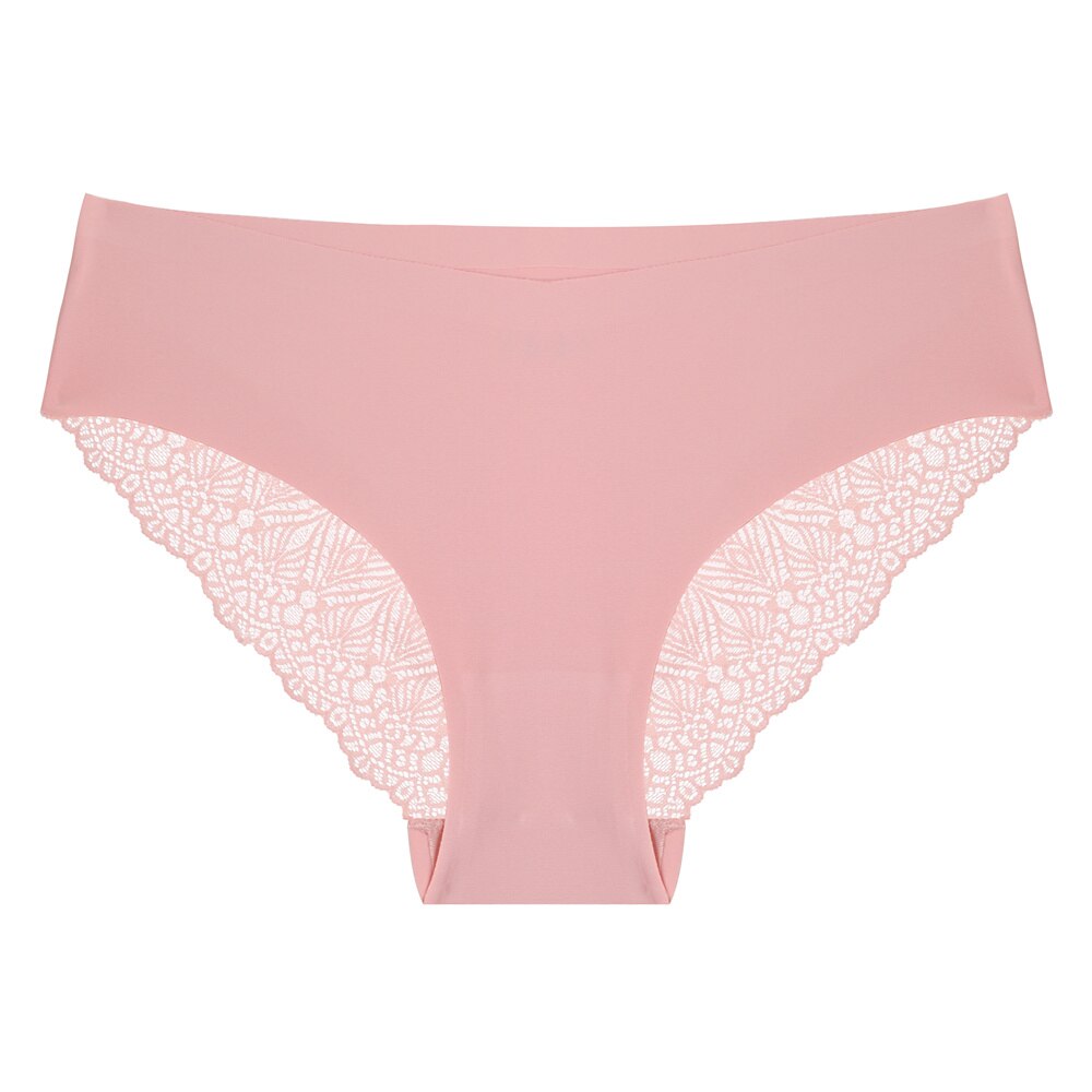Slip rose sans couture pour femme
