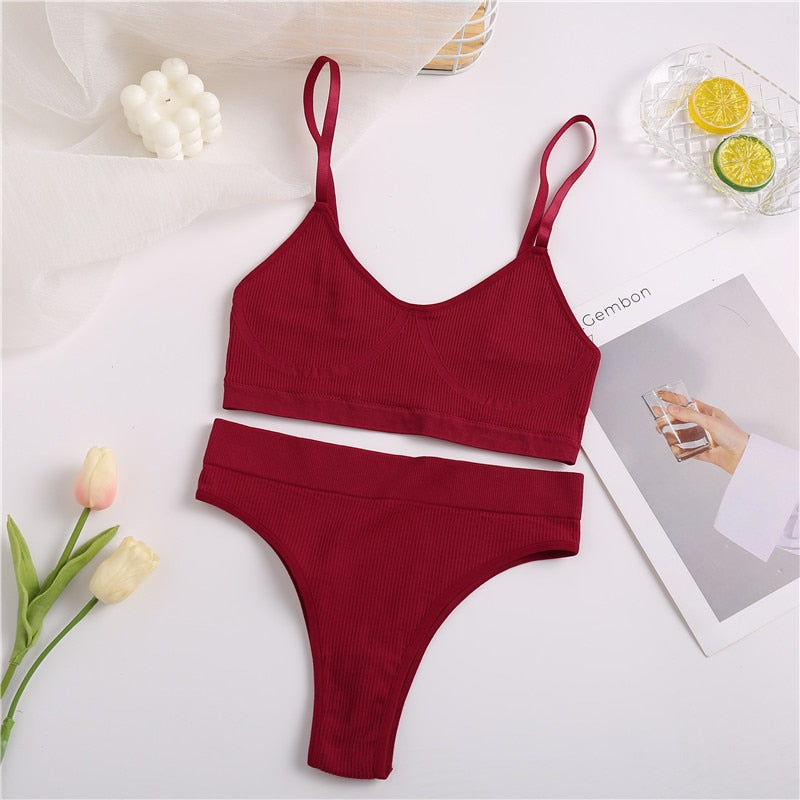 Duo bralette et string sport