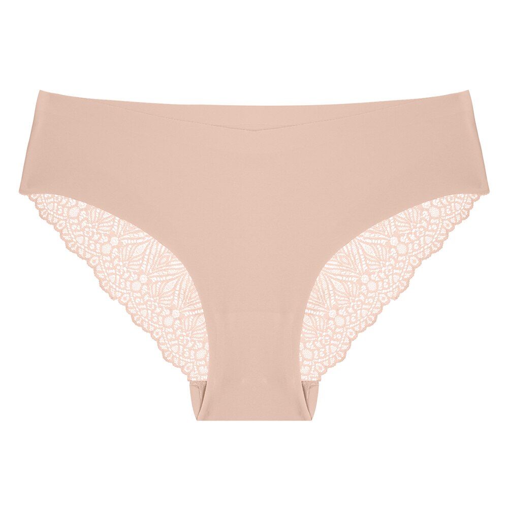 Slip beige sans couture pour femme