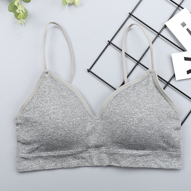 Bralette grise bustier sans attache