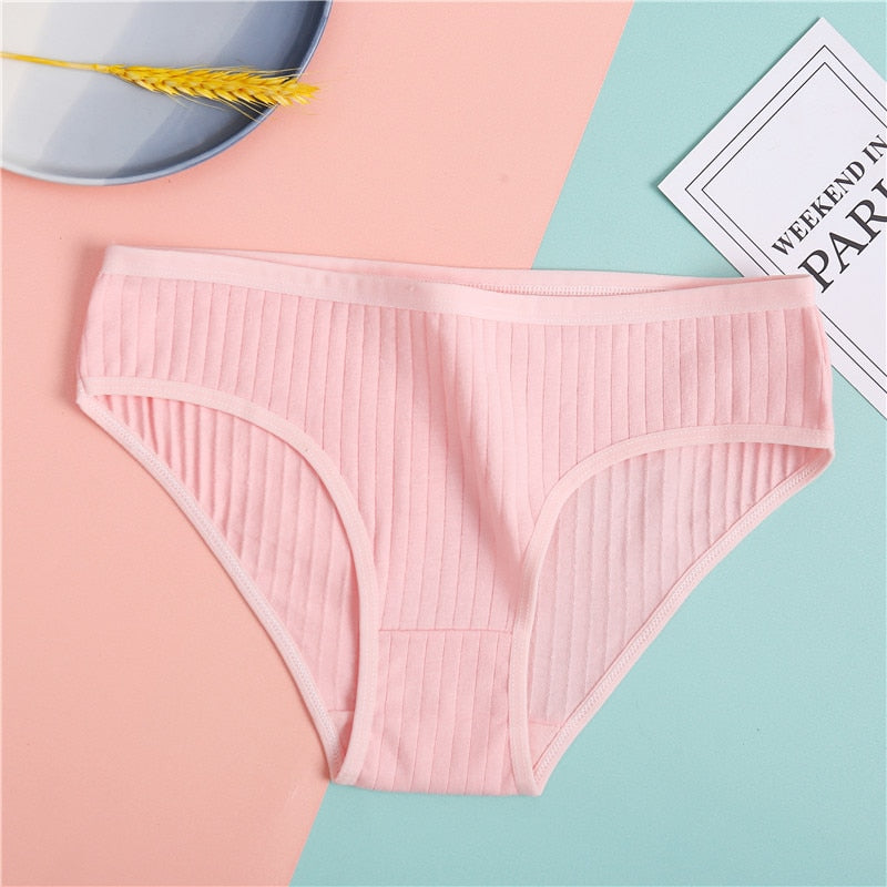 Culotte confort femme en coton rose