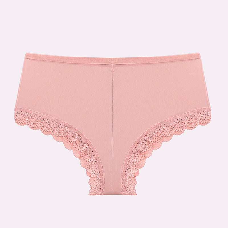 Shorty femme en dentelle, lingerie rose