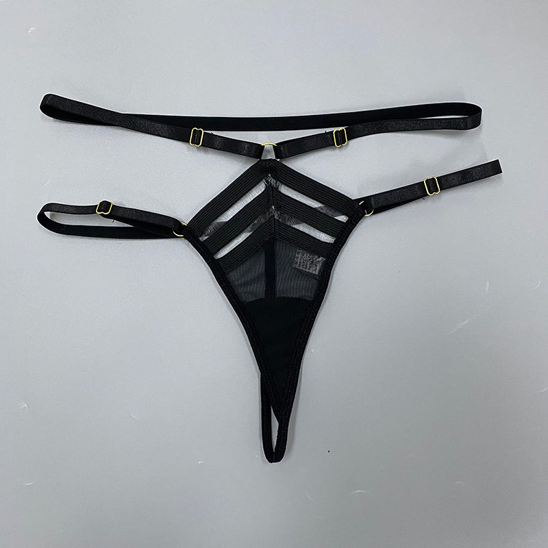 String ficelle noir pour femme