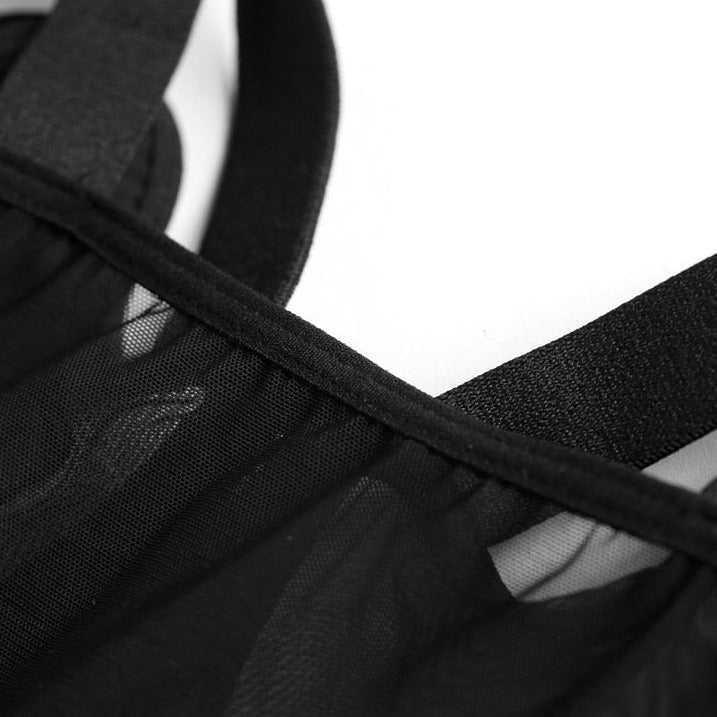 Tissu noir d'un body sexy