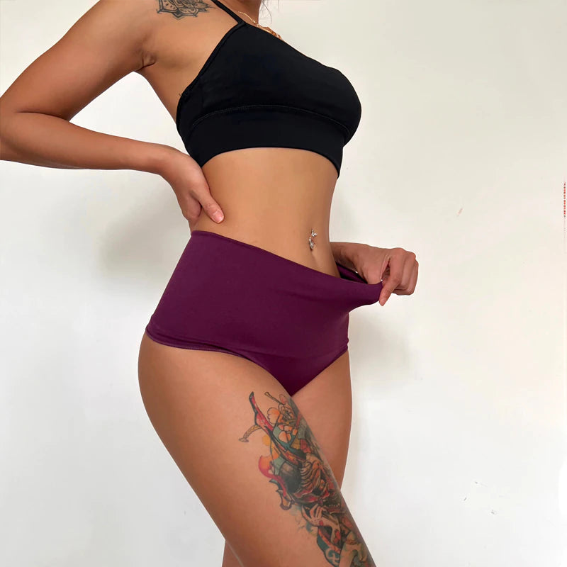 String taille haute violet