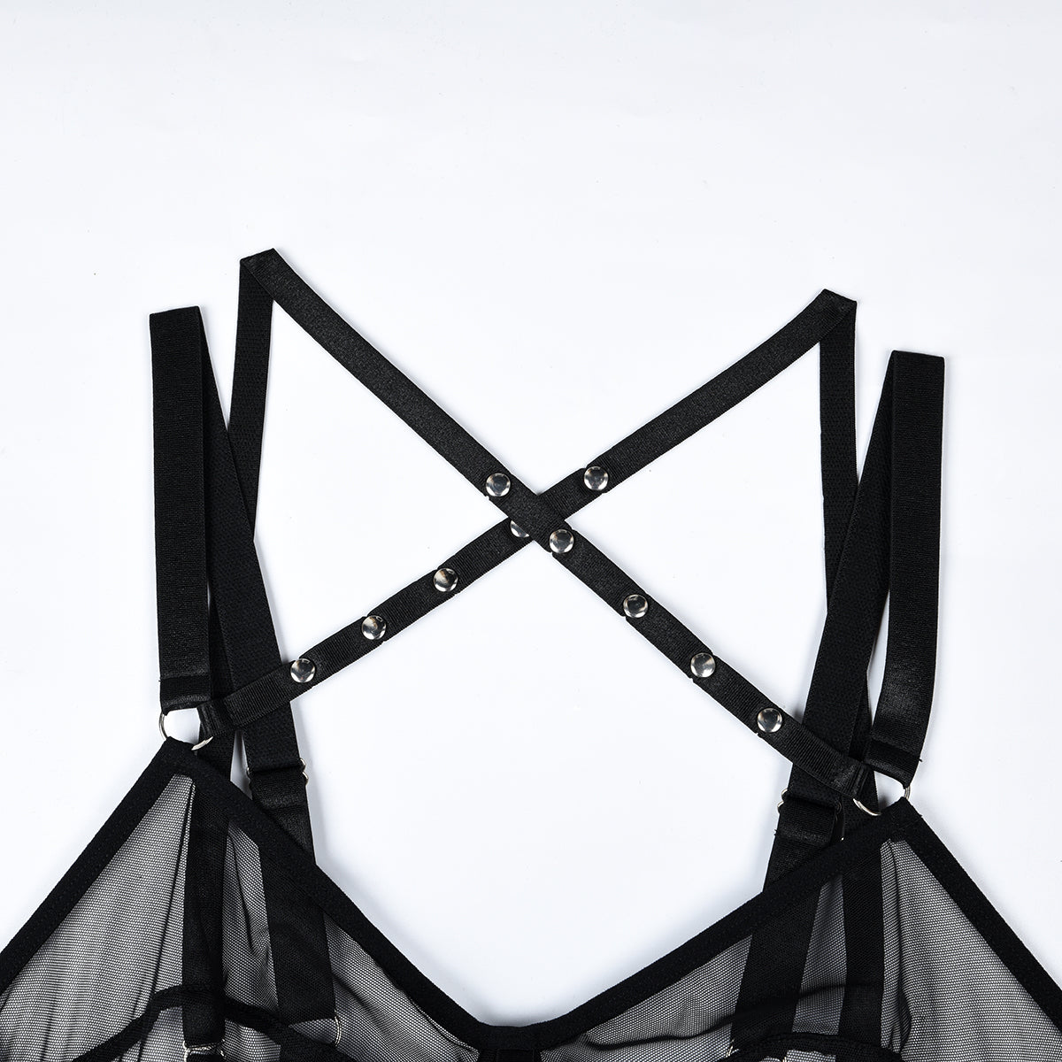 Juego de bondage negro puro