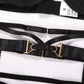 Black bondage lingerie set