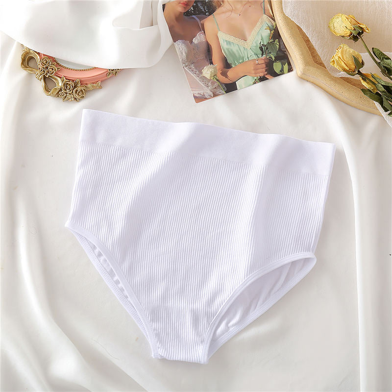 Culotte ventre plat unie couleur blanche