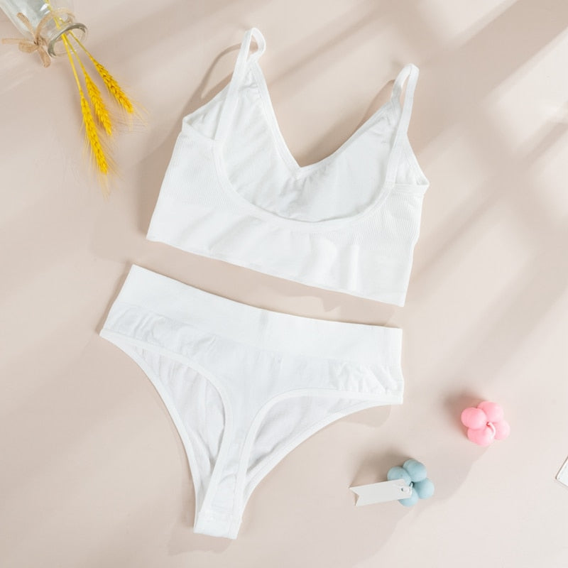 Ensemble de lingerie tendance blanc