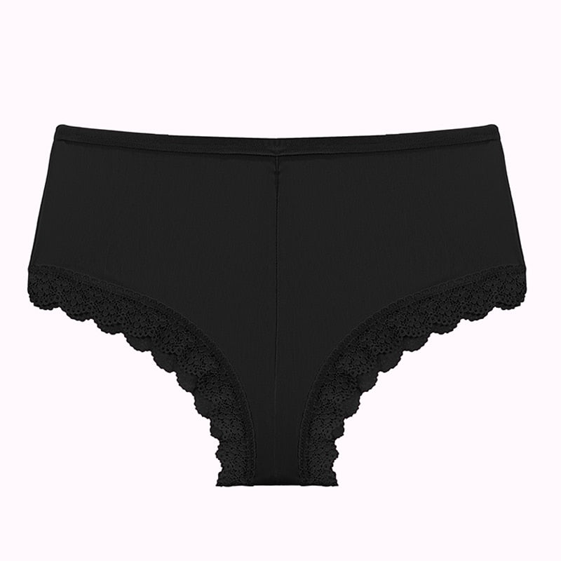 Shorty femme en dentelle, sous-vêtement noir