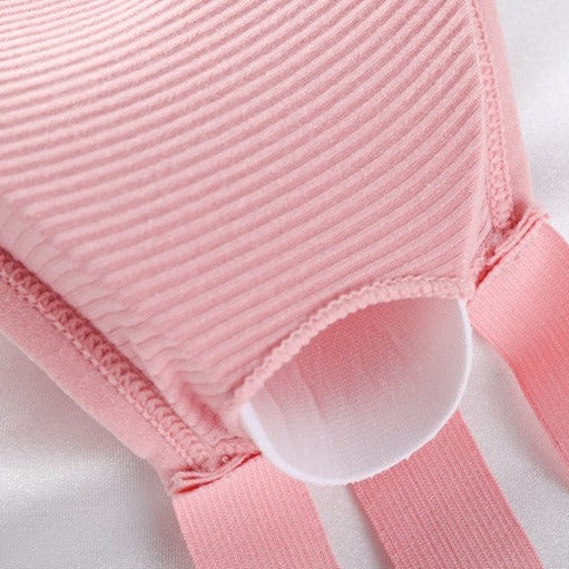 Coque amovible d'un soutien-gorge bandeau rose pour femme sexy