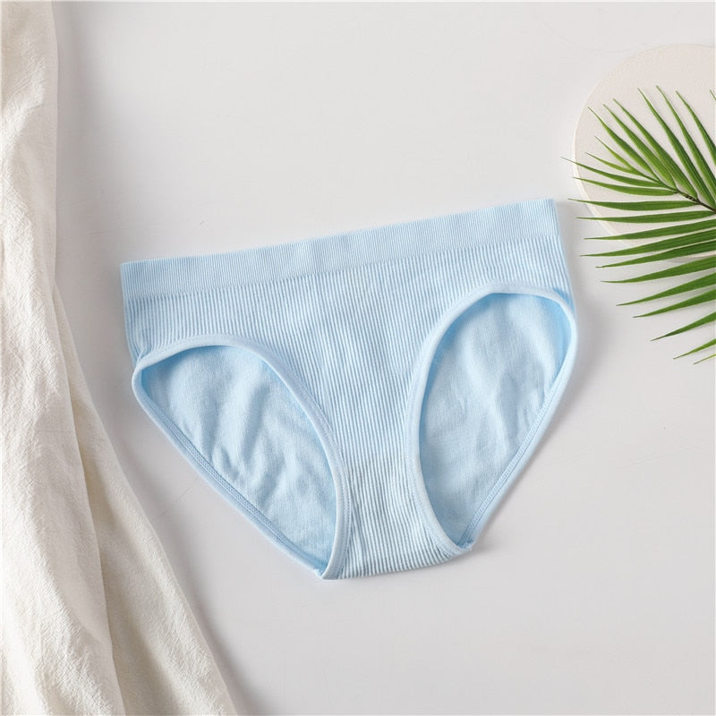 Culotte confort bleue en coton