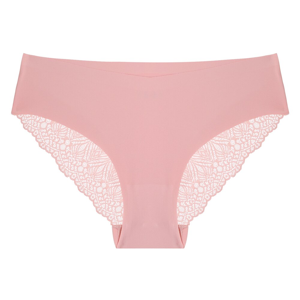 Slip rose sans couture pour femme