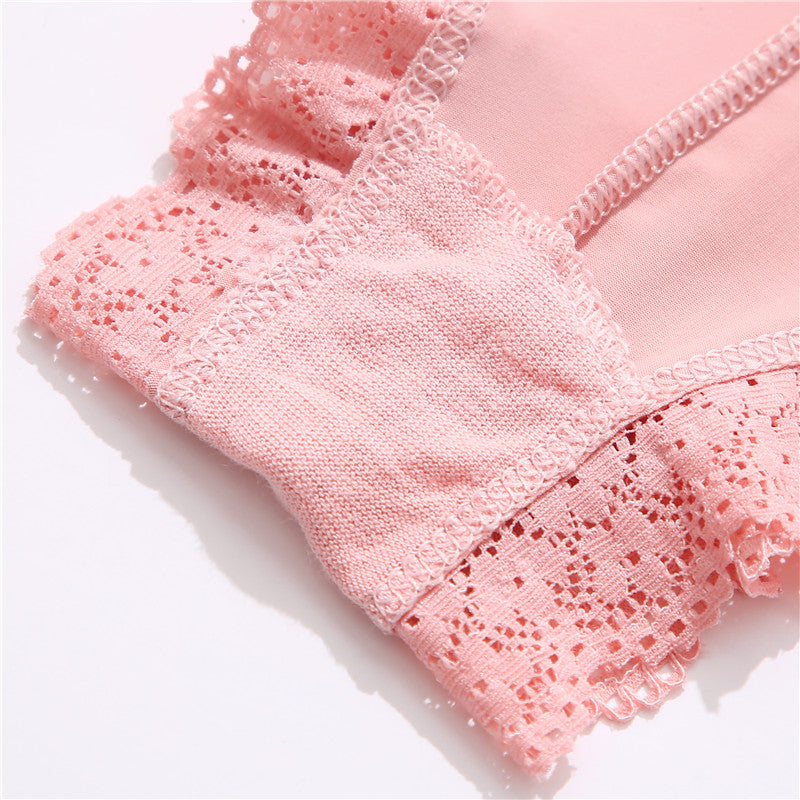 Doublure en coton d'un shorty rose pour femme