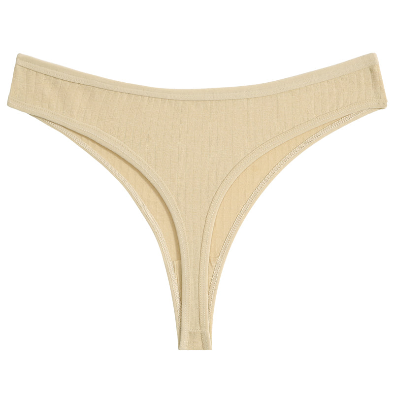 String en coton beige pour femme