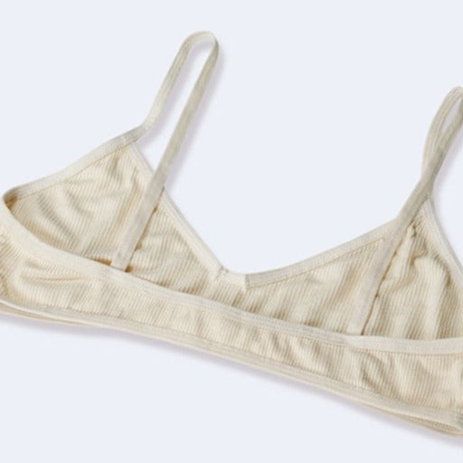 Dos d'un soutien-gorge en coton sans attache