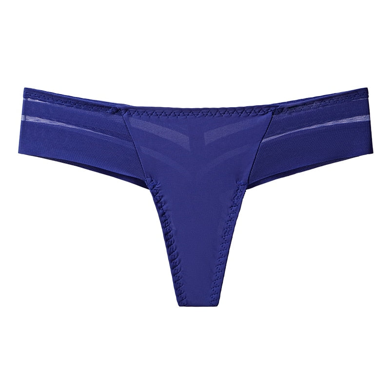 Shorty femme chic bleu en tulle, sous-vêtement coquin