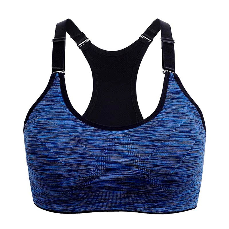 Brassière gym pour femme, lingerie bleue