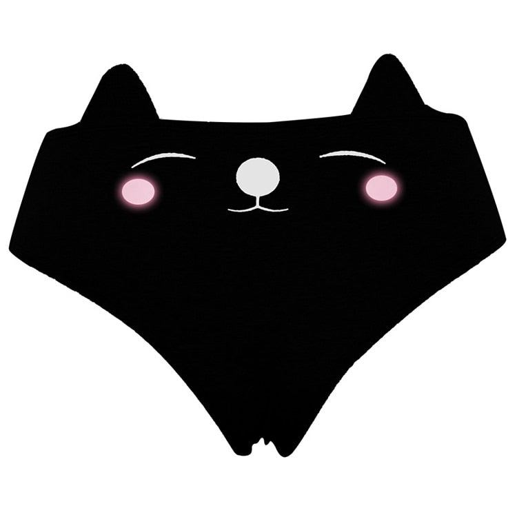 Petite culotte fun chat noir