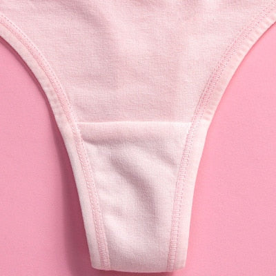 Doublure en coton d'un tanga rose