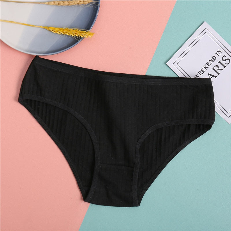 Culotte confort femme en coton noir