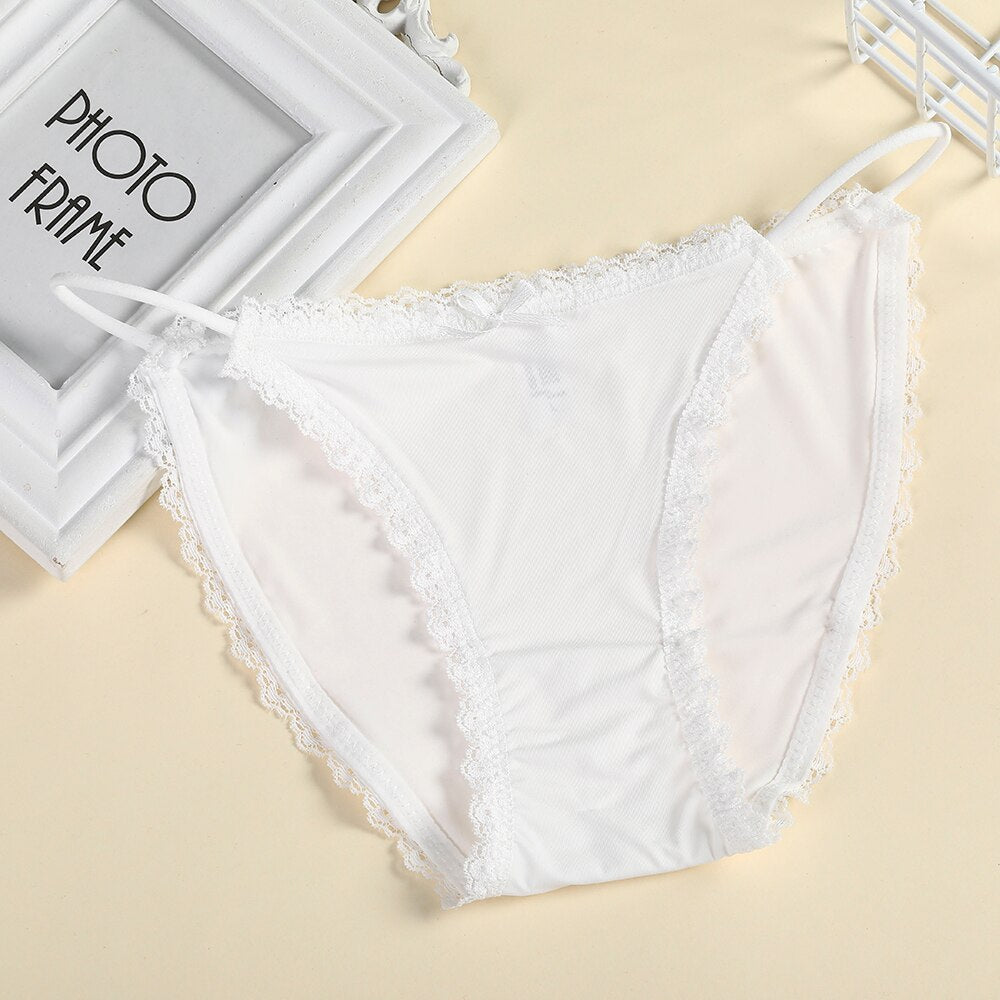 Culotte triangle sexy blanche