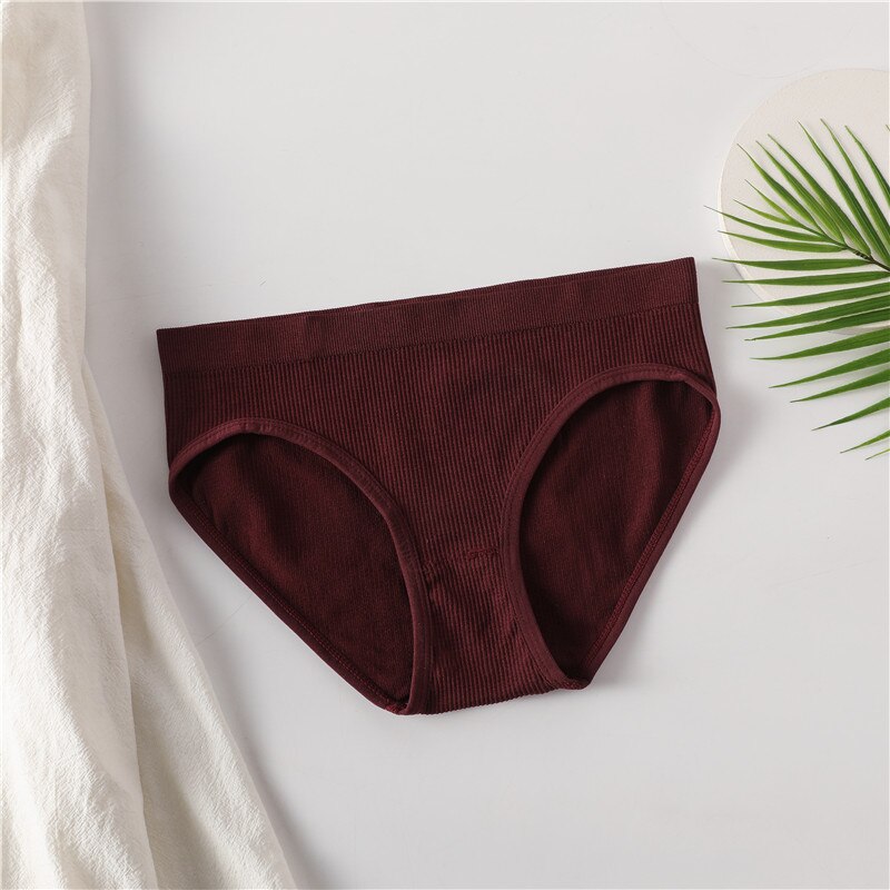 Culotte confort bordeaux en coton