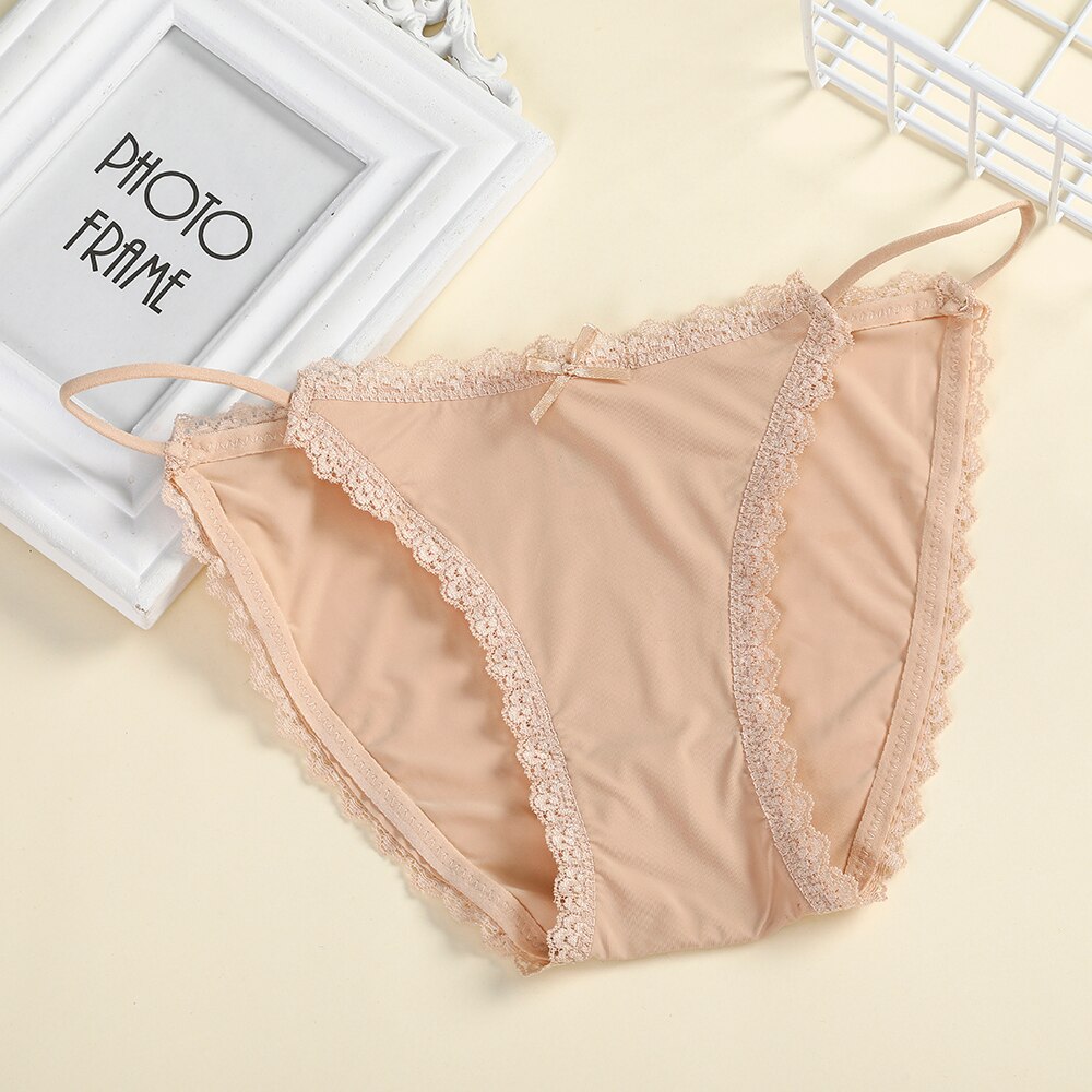 Culotte triangle sexy beige