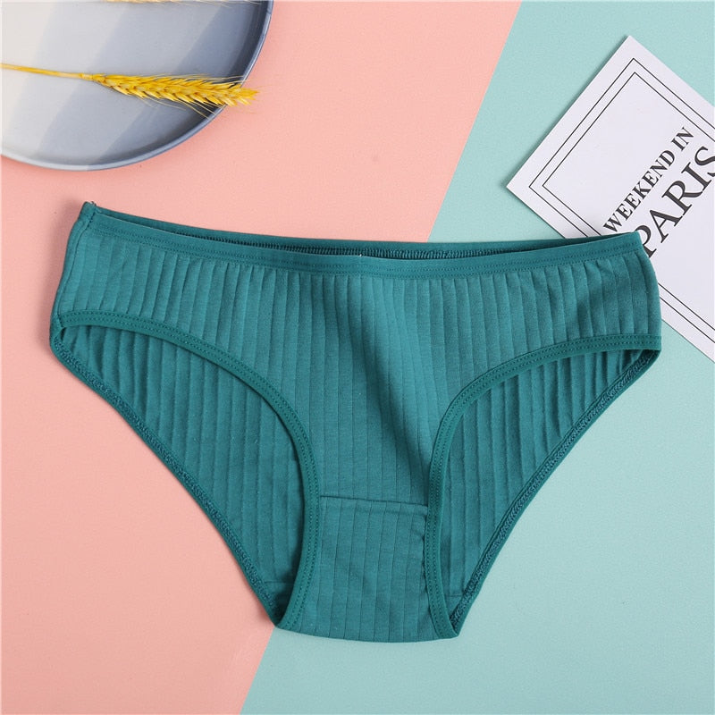 Culotte confort femme en coton vert