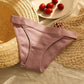 Petite culotte rose en coton taille basse pour femme