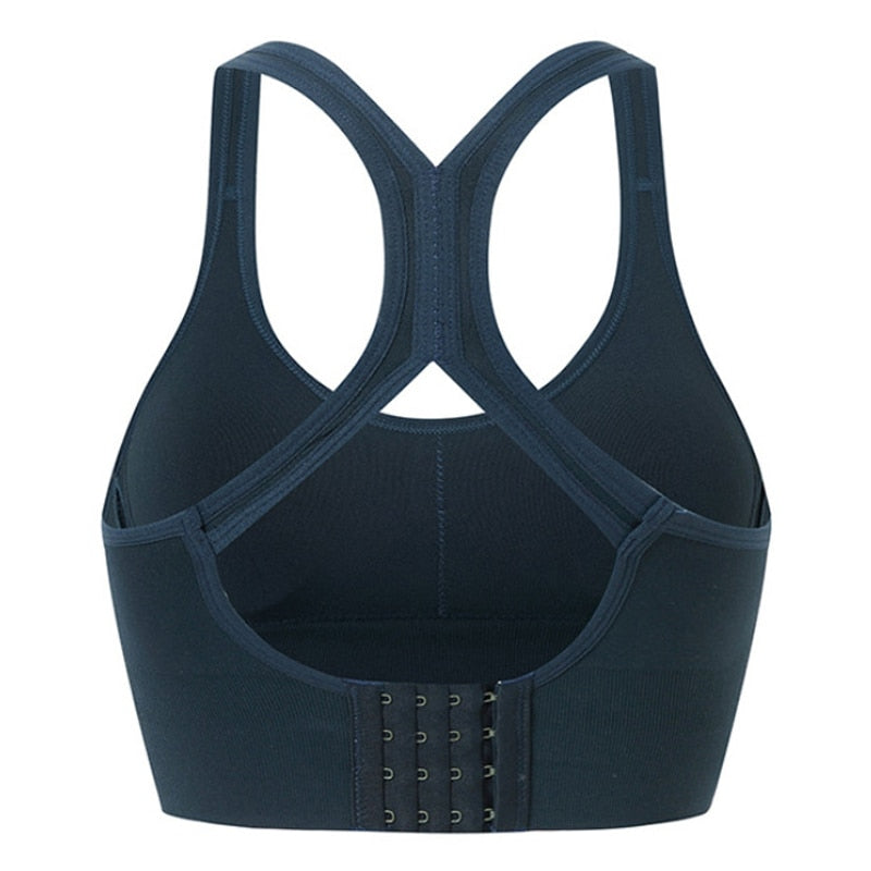 Brassière fitness femme en tissu stretch