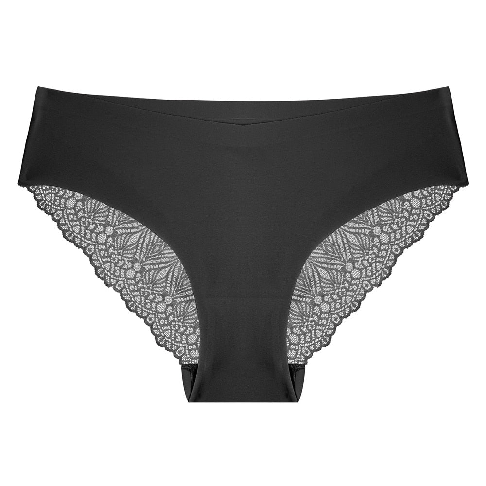 Slip sans couture noir pour femme