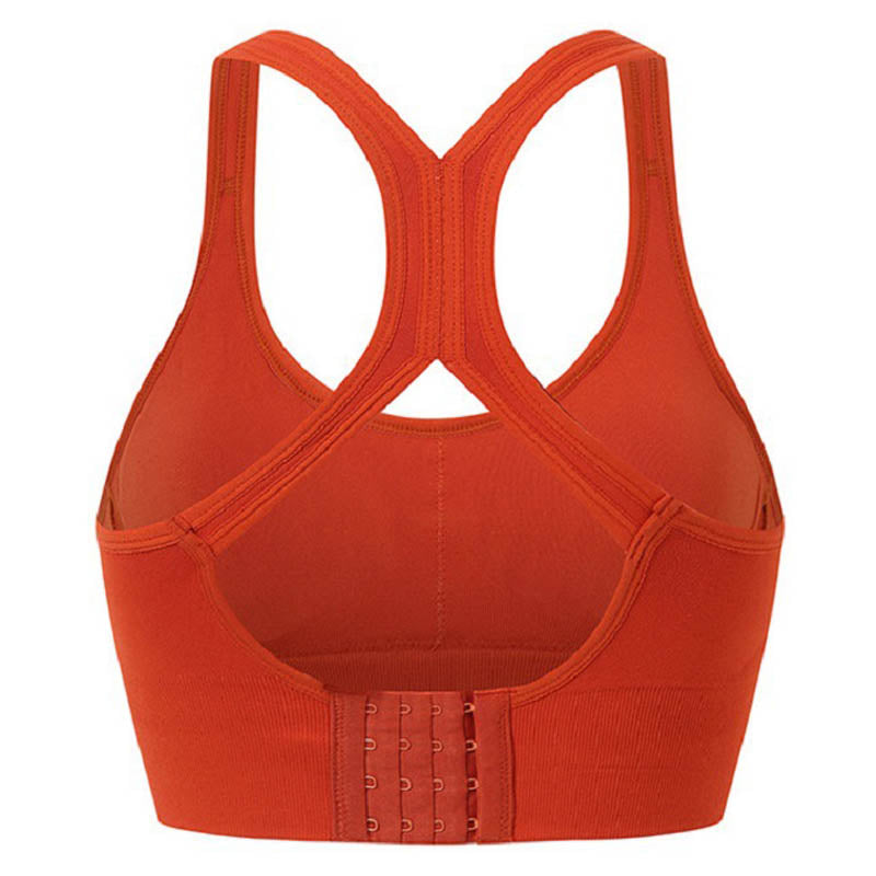 Brassière fitness femme, sportswear orange