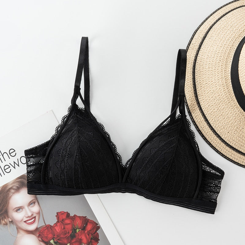 Soutien-gorge sexy à lanières, sans armatures