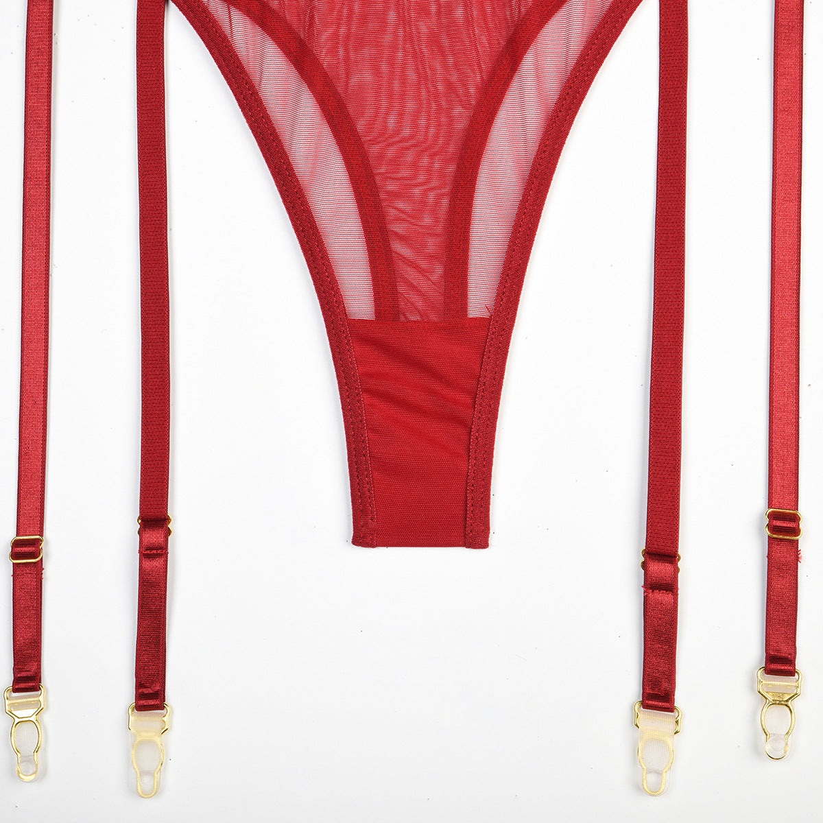 Transparent sexy lingerie set