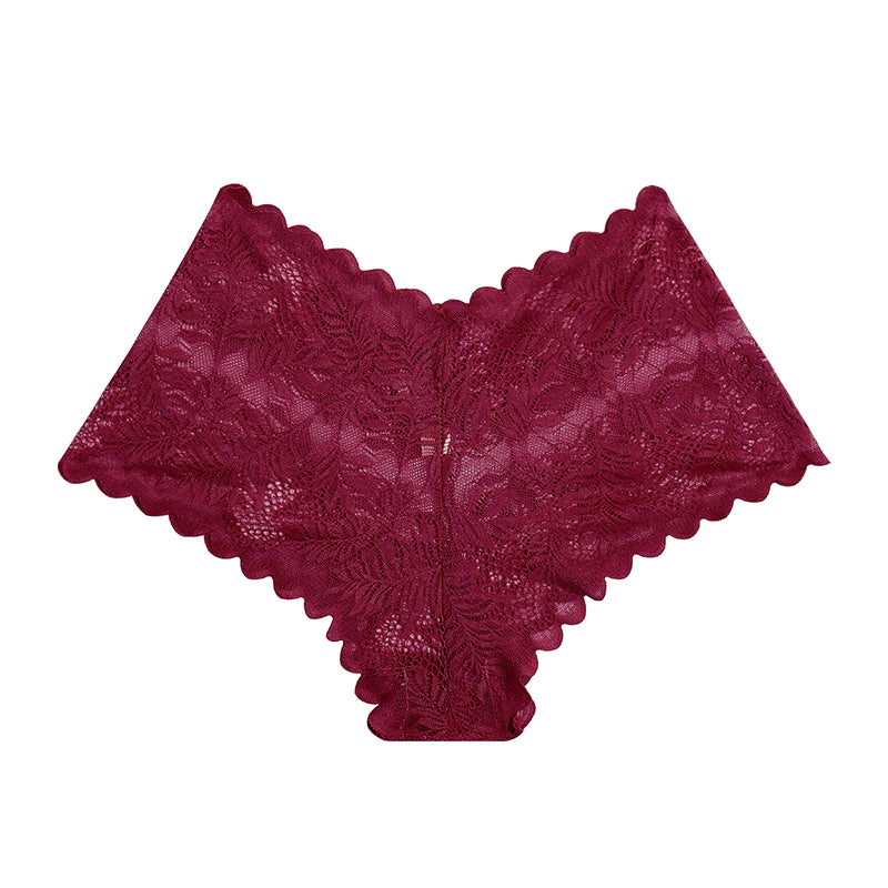 culotte pour femme en dentelle rouge