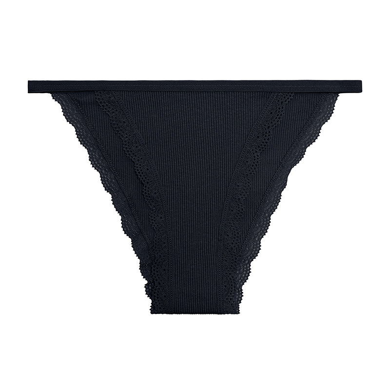 Culotte en coton noir pour femme