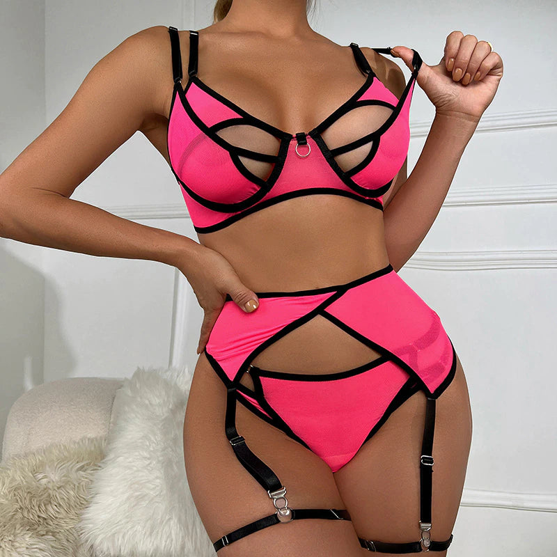 lingerie érotique rose